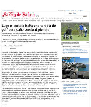 Lugo exporta a Italia una terapia de golf